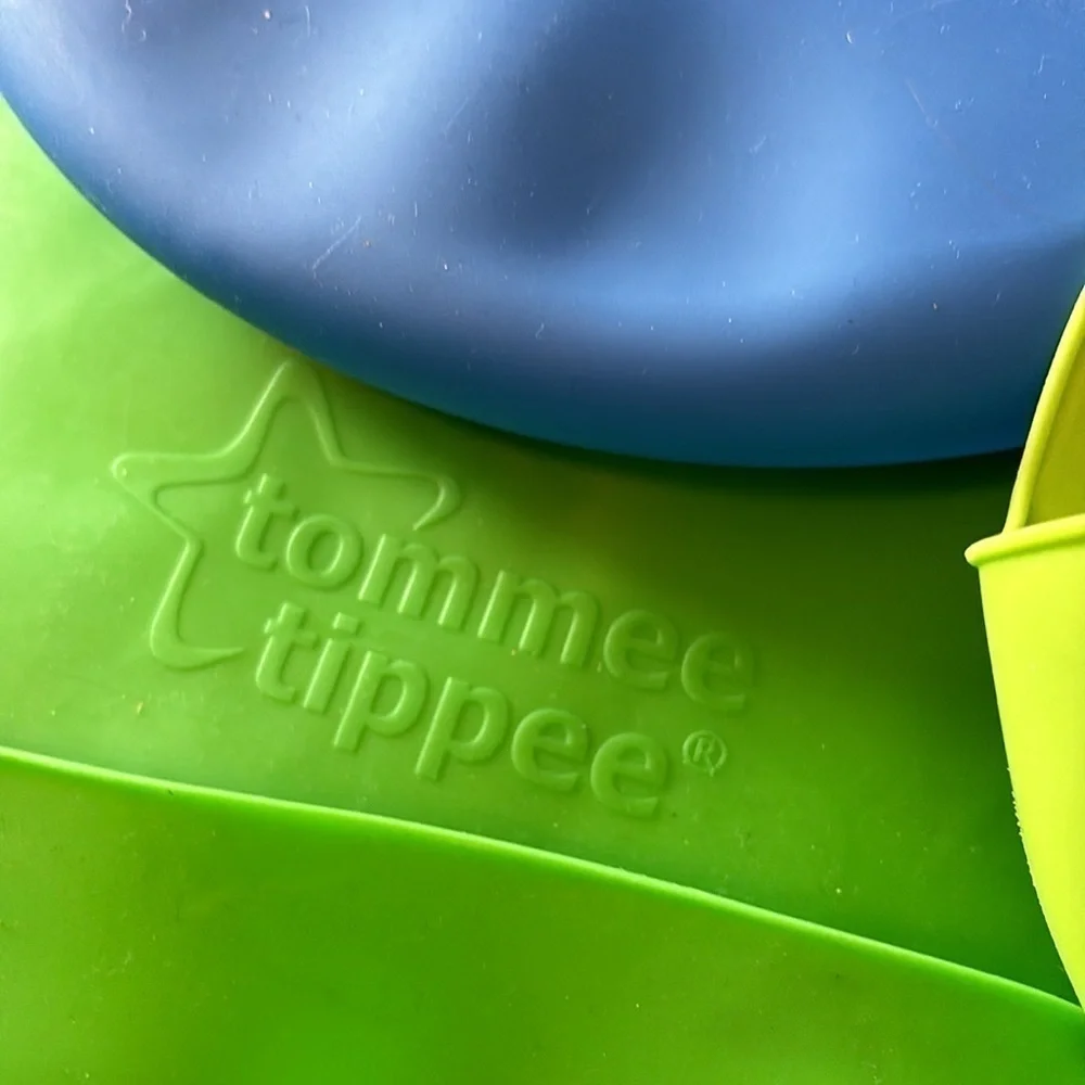 Summer Infant and Tommee Tippee rubber reusable bibs set of 3